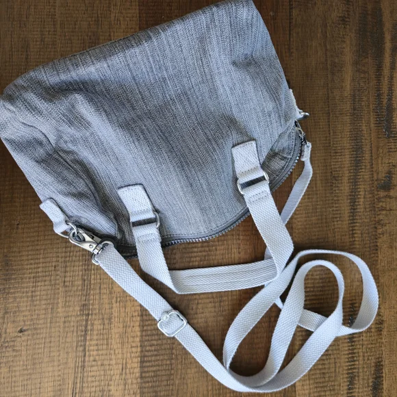 Kipling Charcoal Shoulder Bag with Logo - Picture 4 of 5